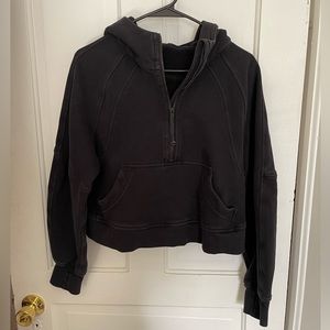 Lululemon cropped half zip hoodie